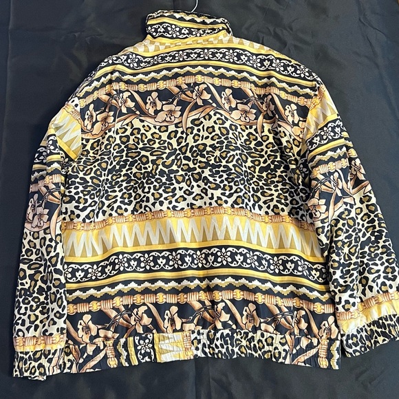 Vintage Late 80s FUDA International Leopard Print Jacket with Gold Accents - Picture 4 of 5